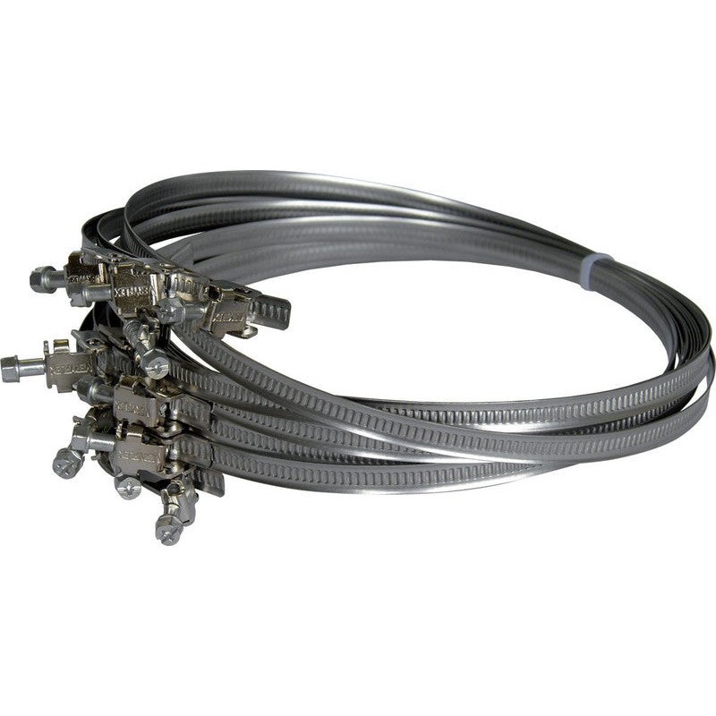 Lot de 2 colliers plats à  tête basic en inox diam. 55mm