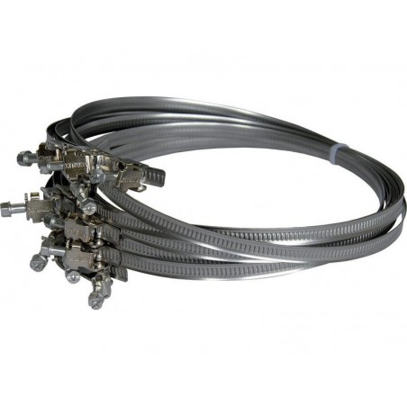 Lot de 2 colliers plats à  tête basic en inox diam. 55mm