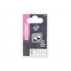 Lot de 10 punaises blanc