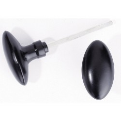 Lot de 2 boutons de porteOlive Aluminium Laqué