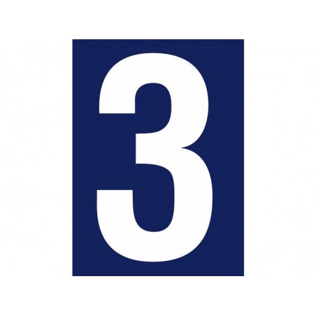 Chiffre 3 en plastique