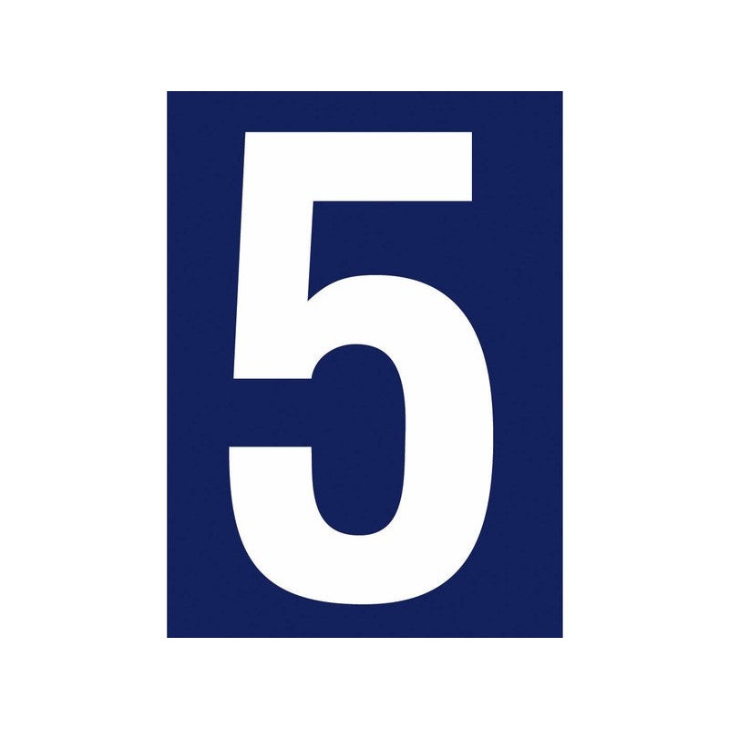 Chiffre 5 en plastique