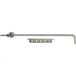 Crochet Crémaillère Inox Brossé H.25 X L.300 X P.20 Mm