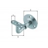 Support rampe reglable DiaMètre 60Mm Zinc
