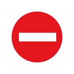 Disque Sens Interdit en plastique