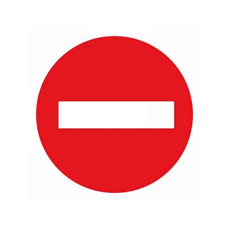 Disque Sens Interdit en plastique