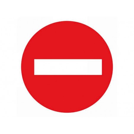 Disque Sens Interdit en plastique