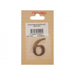 Chiffre 6 en plastique