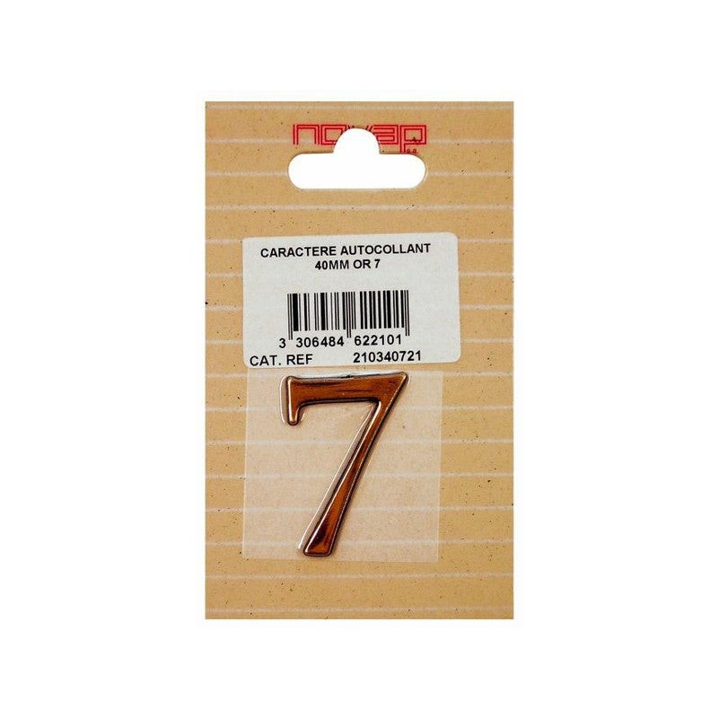 Chiffre 7 en plastique