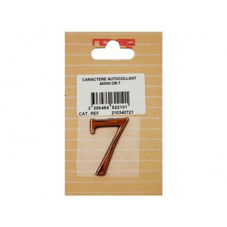 Chiffre 7 en plastique