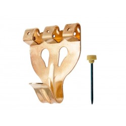 Lot de 3 crochets pour cadres lourds Le Crochet Francais L.20 X L.38 Mm