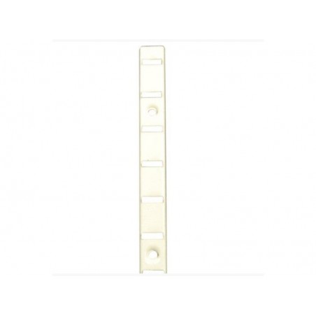 Cremaillère à  visser en acier laqué entraxe 15 mm L. 2 m blanc