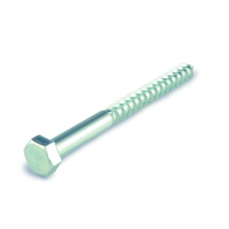 Tirefond tête hexagonale 10X120Mm