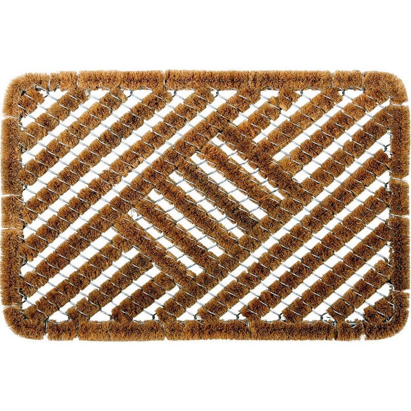 Tapis grattant en coco naturel et métal 40 x 60 cm -  - meilleure qualité