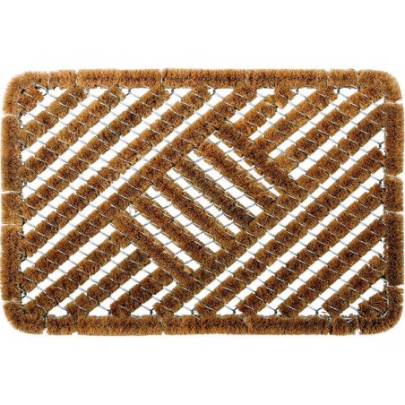 Tapis grattant en coco naturel et métal 40 x 60 cm -  - meilleure qualité