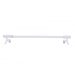 Kit tringle HELIX diam. 7/9  mm blanc brillant 80/140 cm  métal -  - meilleure qualité