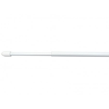 Lot de 2 barres rondes diam. 7 mm blanc brillant 30-50 cm acier