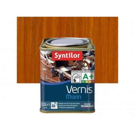 Vernis  marin bois Ambre satiné 0.25 L -  - meilleure qualité