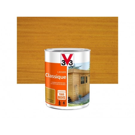 Lasure V33 classique 4 ans chêne clair satiné 1 L -  - meilleure qualité
