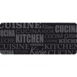 Tapis de cuisine 50 x 120 cm cuisine noir / gris -  - meilleure qualité