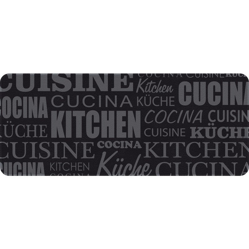 Tapis de cuisine 50 x 120 cm cuisine noir / gris -  - meilleure qualité