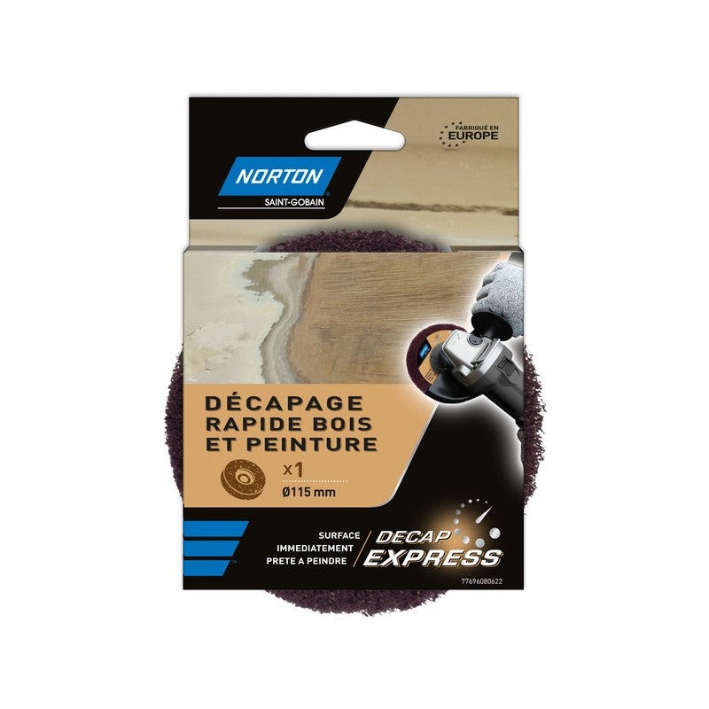 Disque Décapant Express Norton 115 Mm Bois Et Vernis