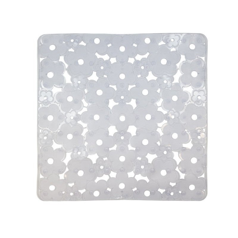 Fond évier fleur 32 x 32 cm transparent