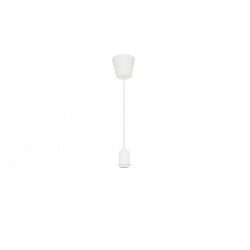Suspension composable Coloma E27 silicone blanc