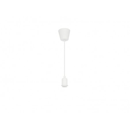 Suspension composable Coloma E27 silicone blanc