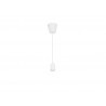 Suspension composable Coloma E27 silicone blanc