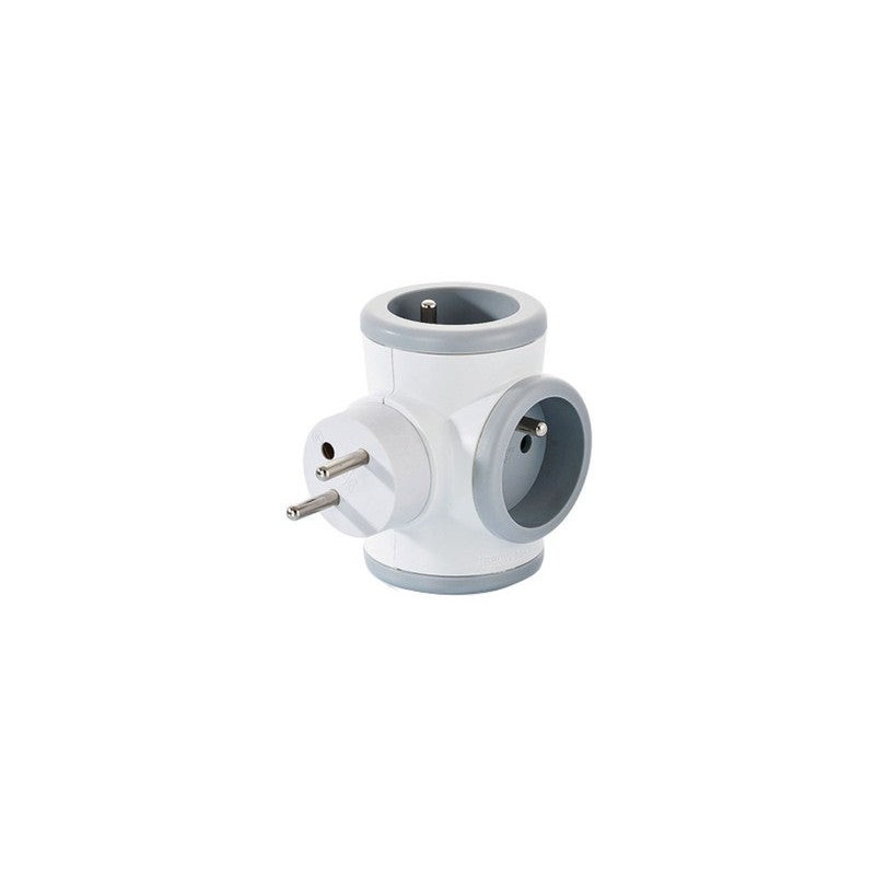 Multiprise Sans Fil Avec Prise Rotative 3 Prises Blanc Watt et Co