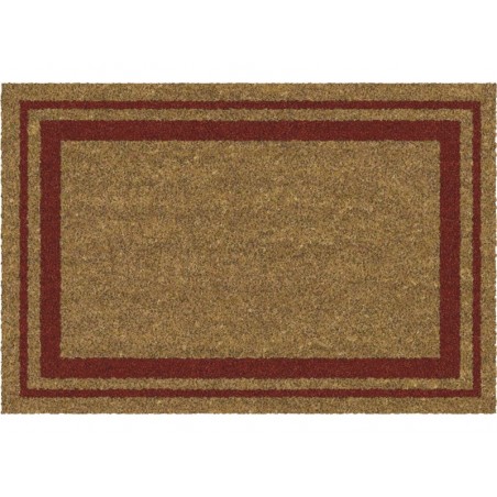 Tapis grattant 40X60Cm Coco Naturel Bordure Rouge -  - meilleure qualité