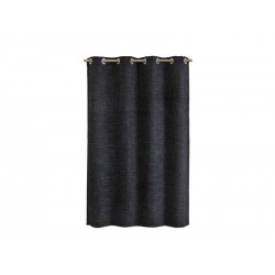 Rideau tamisant Maille noir l.140 x H.250 cm -  - meilleure qualité