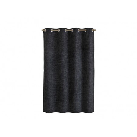 Rideau tamisant Maille noir l.140 x H.250 cm -  - meilleure qualité
