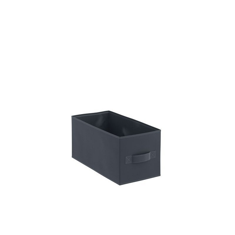 Panier de rangement S en polyester Noir H.15 X L.15 X P.31 Cm -  - meilleure qualité