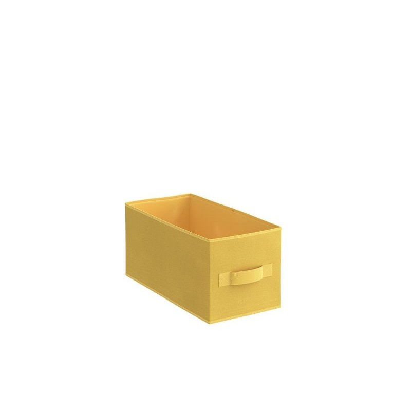 Panier de rangement S en polyester Jaune H.15 X L.15 X P.31 Cm -  - meilleure qualité