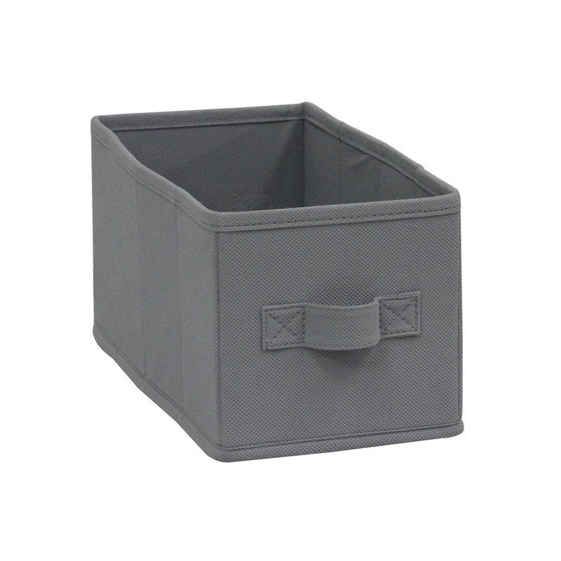 Panier de rangement S intissé  H.15 x l.15 x P.31 cm gris NRF -  - meilleure qualité