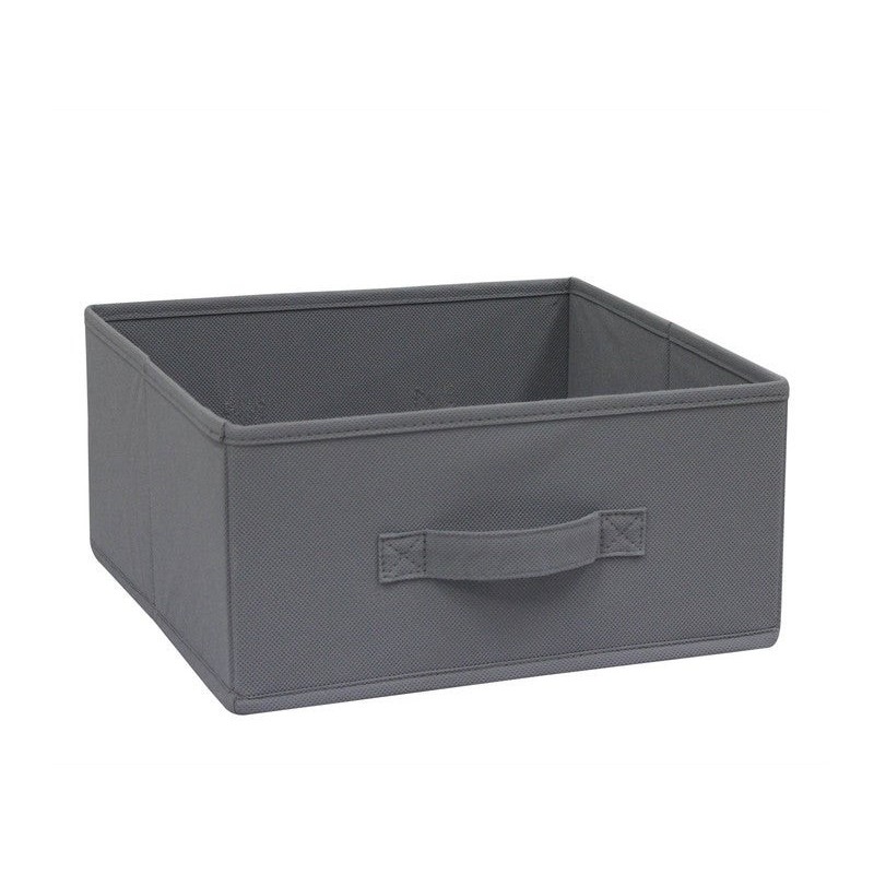 Panier de rangement M Intissé  Gris H.15 X L.31 X P.15 Cm -  - meilleure qualité
