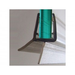 Joint détanchéité double lèvre H. 2.5 cm translucide joint de douche