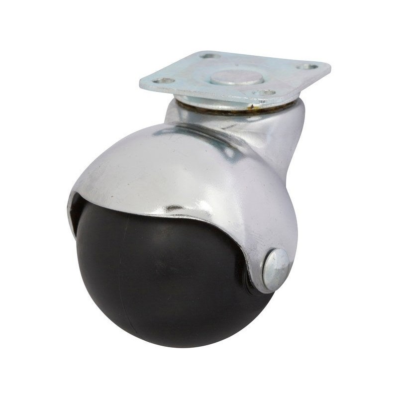 Roulette pivotante à platine Diam.50 Mm