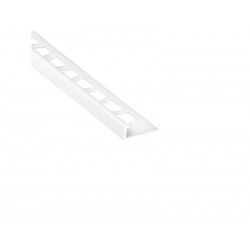 Equerre de finition carrelage mur blanc mat pvc L.250 cm X Ep.8 mm - STANDERS - meilleure qualité