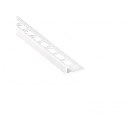 Equerre de finition carrelage mur Blanc mat pvc L.250 cm X Ep.10 mm - STANDERS - meilleure qualité
