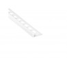 Equerre de finition carrelage mur Blanc mat pvc L.250 cm X Ep.10 mm - STANDERS - meilleure qualité