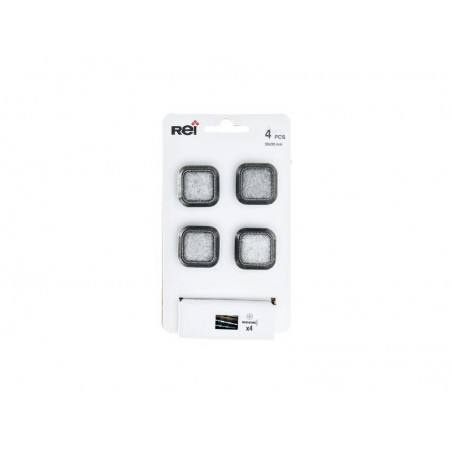 Lot de 4 boutons demeuble carré Zamak Vieilli H.22 X L.30 X p.30mm