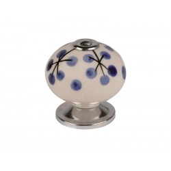 Bouton de meuble boule Bleu Porcelaine H.38 X L.40 X P.40 Mm
