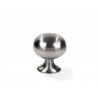 Bouton de meuble ovale argent zamak H.31 X L.26 X P.21 Mm