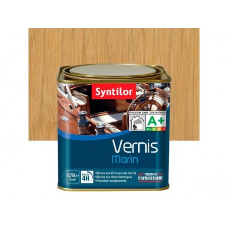 Vernis  marin bois incolore  mat 0.75 L -  - meilleure qualité