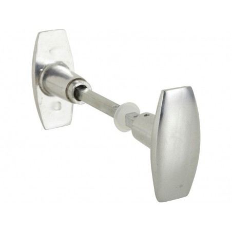 Lot de 2 boutons de porteAlliage acier poli