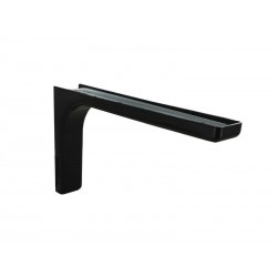 Equerre léonard acier plastifié Noir H.14.4 X p.24 cm