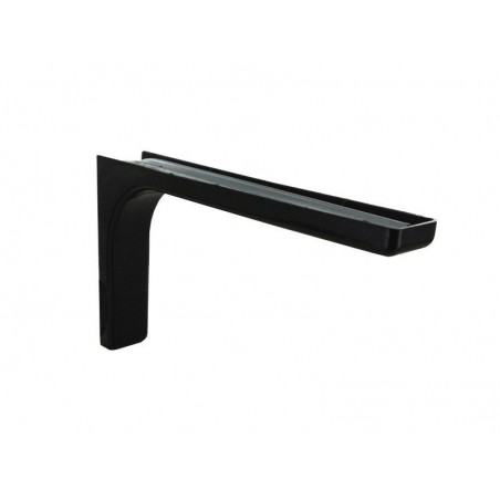 Equerre léonard acier plastifié Noir H.14.4 X p.24 cm